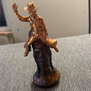 Avon bucking bronco plans after shave Cowboy on Horse Figurine 3:8